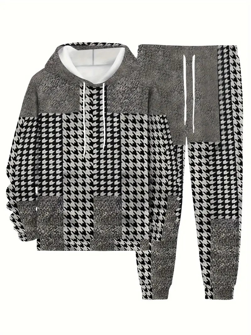 Men'S Fashion And Style - Conjunto de Moletom Masculino com Capuz