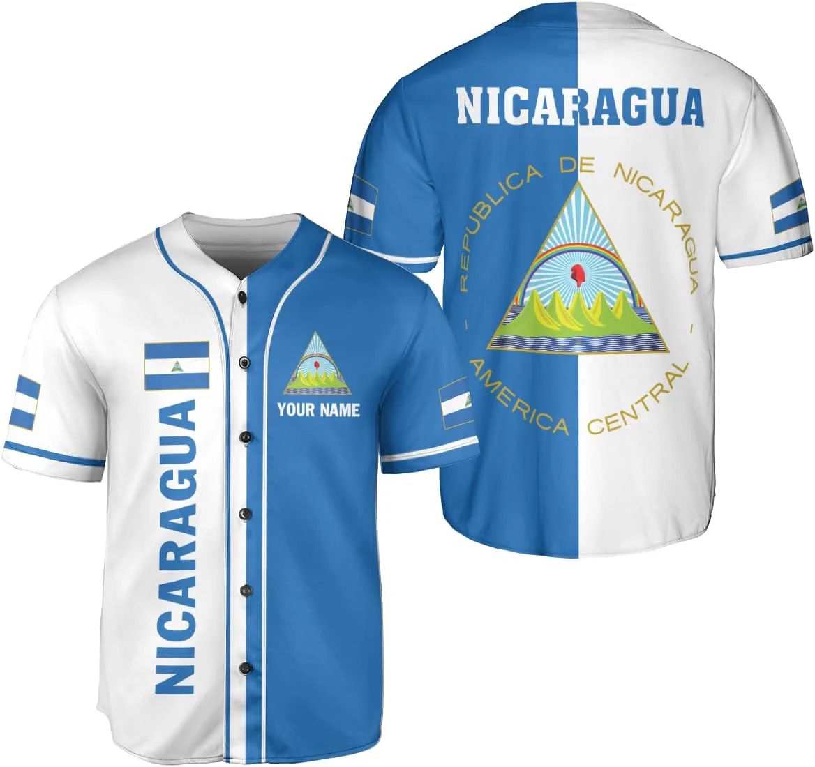 Mens Fashion Baseball Jersey - Camisa de Beisebol Masculina Personalizada com