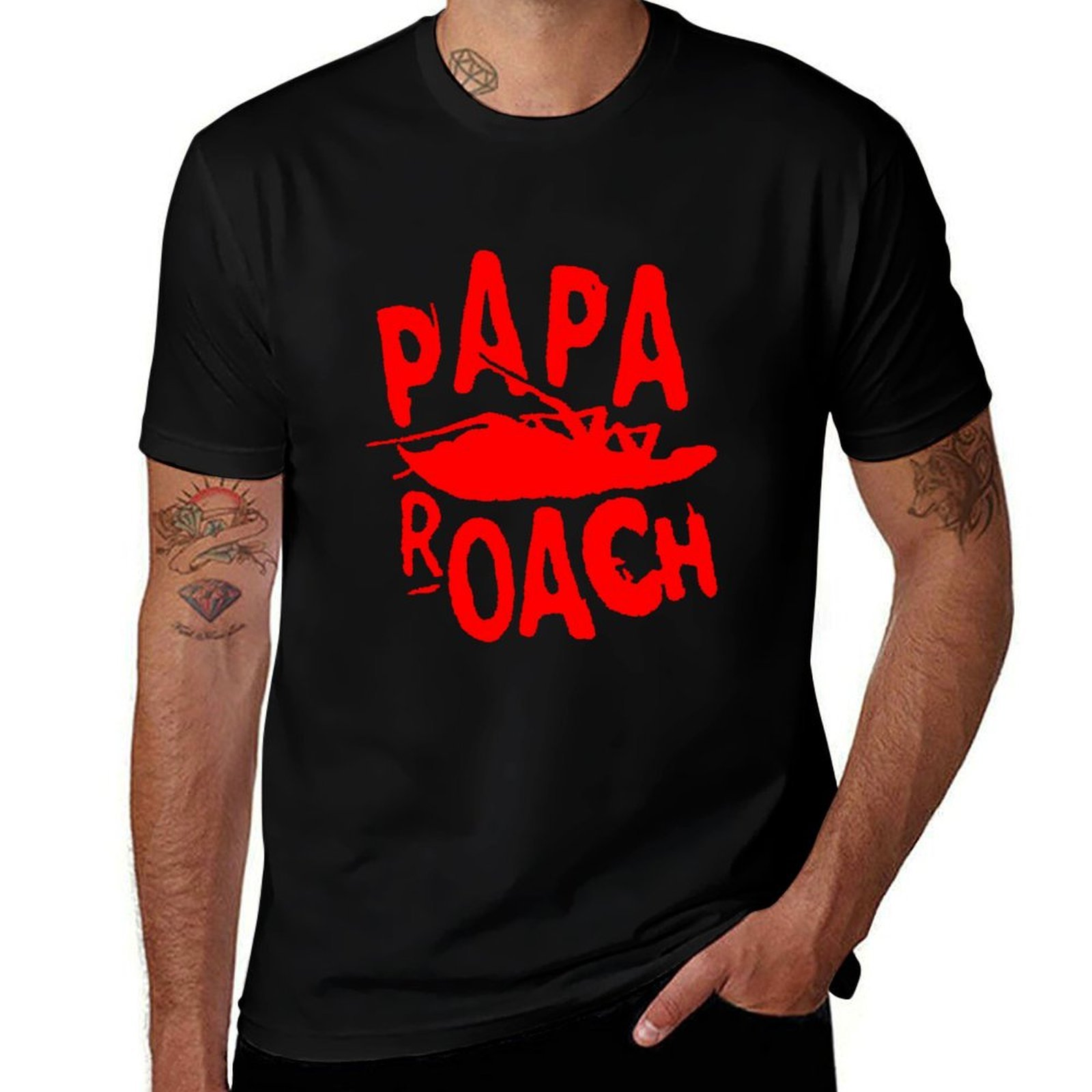 Men'S Fashion Genres - Camiseta com logotipo do gênero hard
