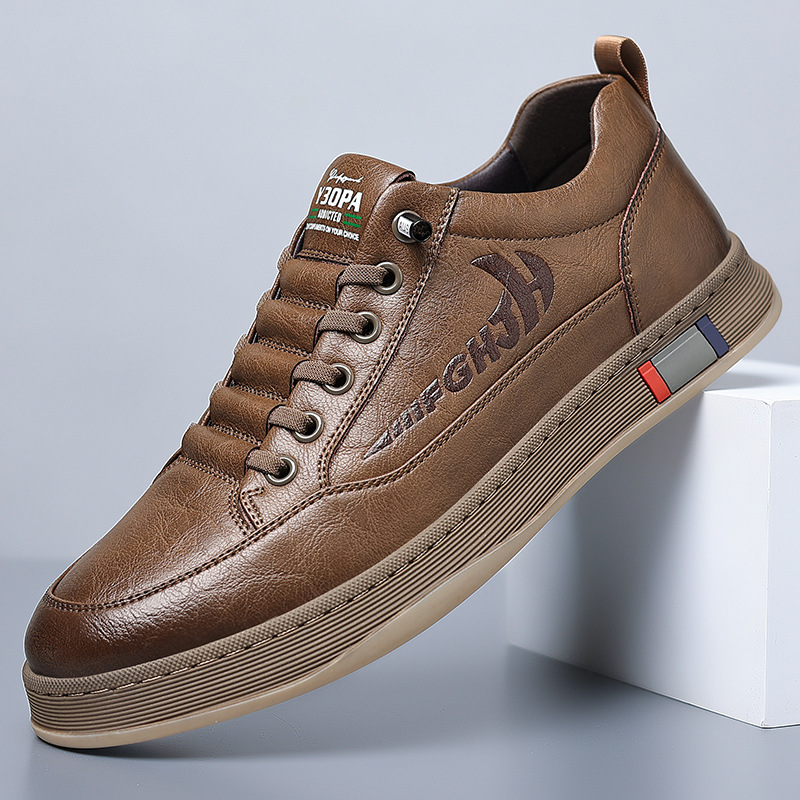Mens Fashion Zapatos - Novo designer de tênis de couro
