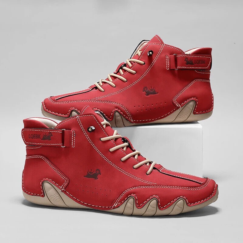 Men'S Fashion Footwear - Tênis Casuais de Couro para Homens,