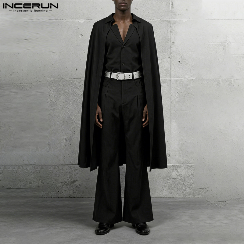 Men'S Fashion And Style - Conjunto Masculino INCERUN: Blazer Longo com