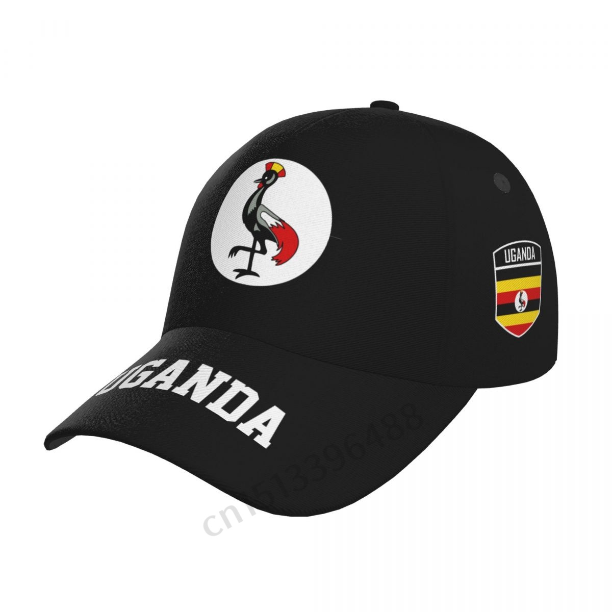 Men Fashion Uganda - 2025 Uganda Flag 3D Chapéus de