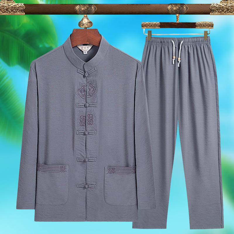 Men'S Fashion And Style - Conjunto de Traje Tang Masculino de