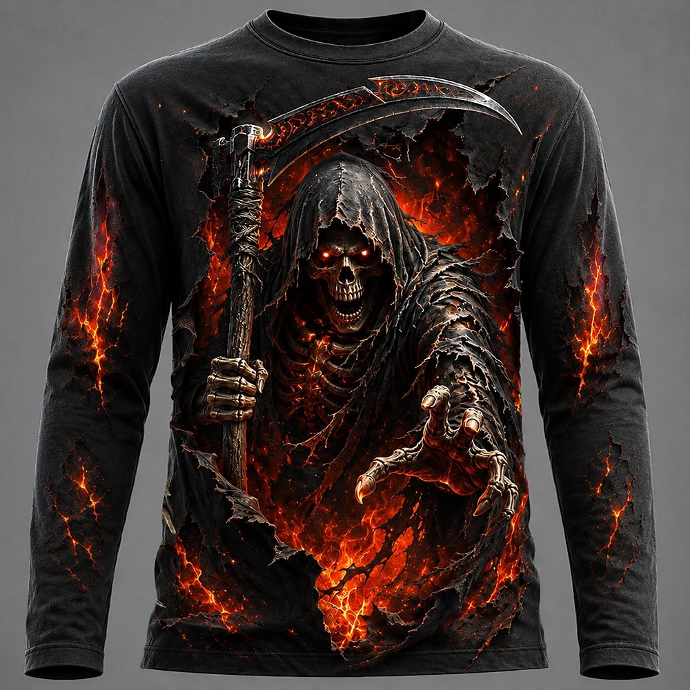 Men'S Fashion 2025 - Camiseta Masculina de Manga Longa com