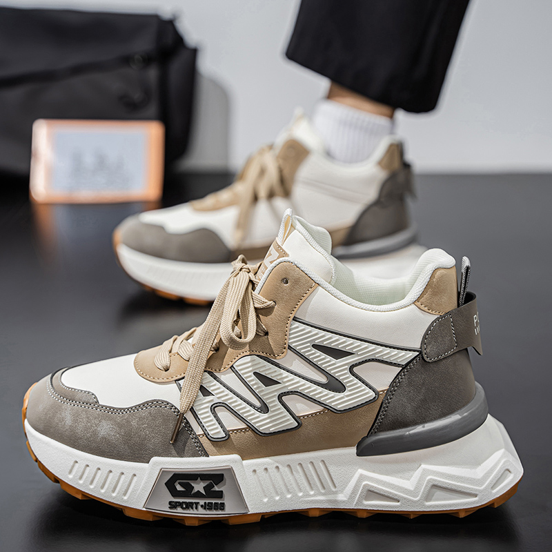 Men'S Fashion Footwear - Sola grossa tendência 2025 novo outono