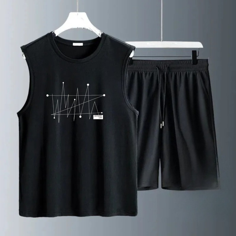 Track Suit Men - Conjuntos de Regatas Masculinas Verão 2026,
