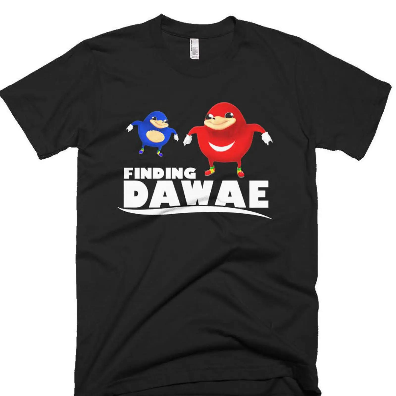 Men Fashion Uganda - Camiseta Vintage Estampada Uganda Knuckles Meme: