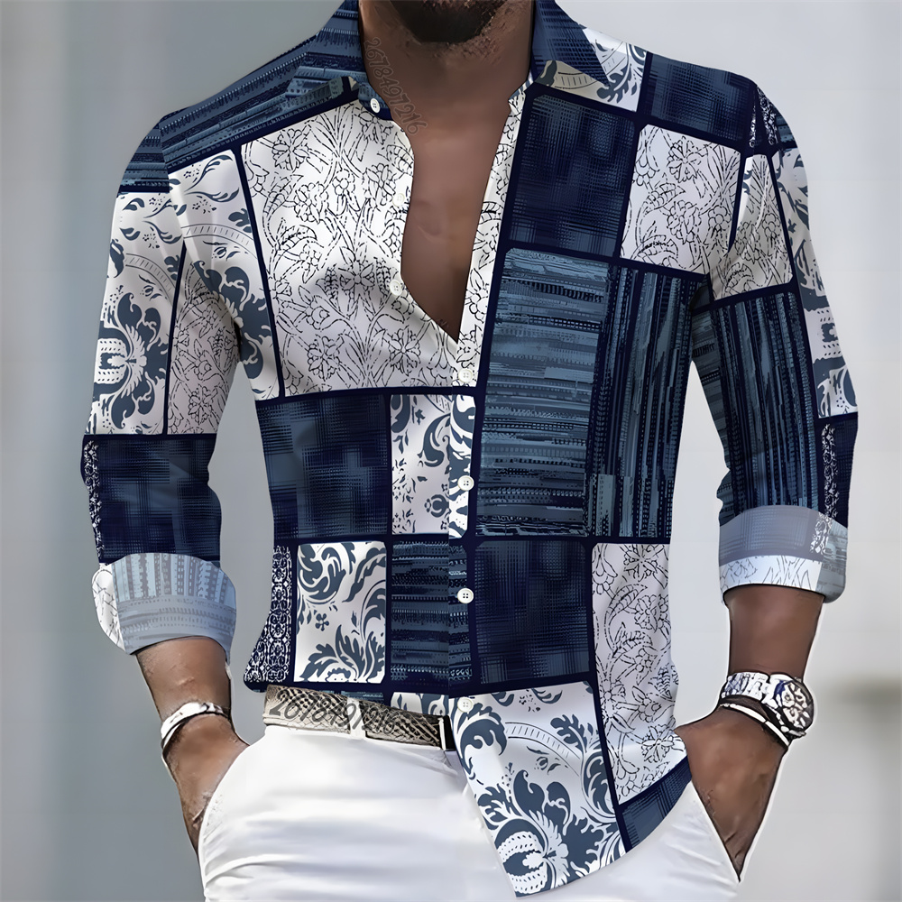 Men'S Fashion And Style - Camisa Masculina de Manga Longa com