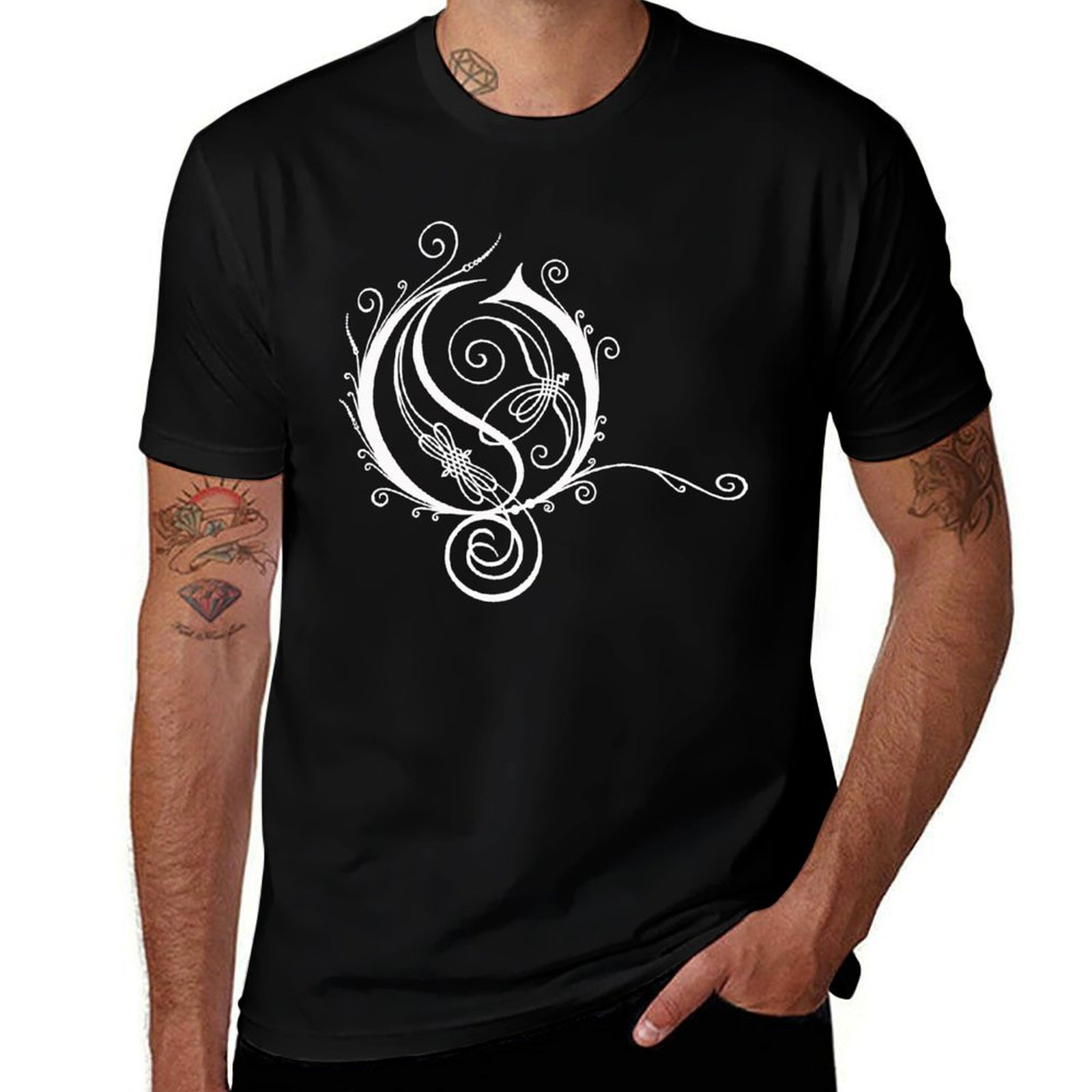 Men'S Fashion Genres - Camiseta com estampa de letras da