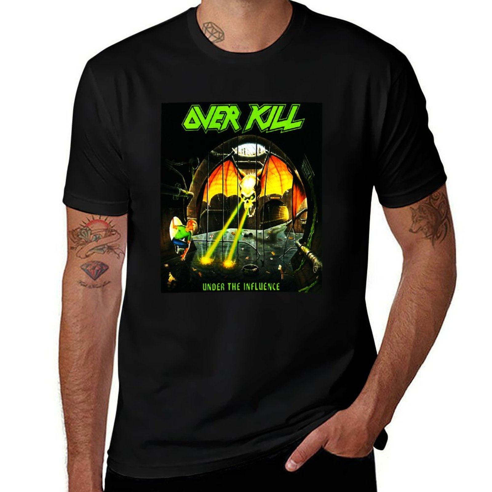 Men'S Fashion Genres - Camiseta da banda Overkill, popular no