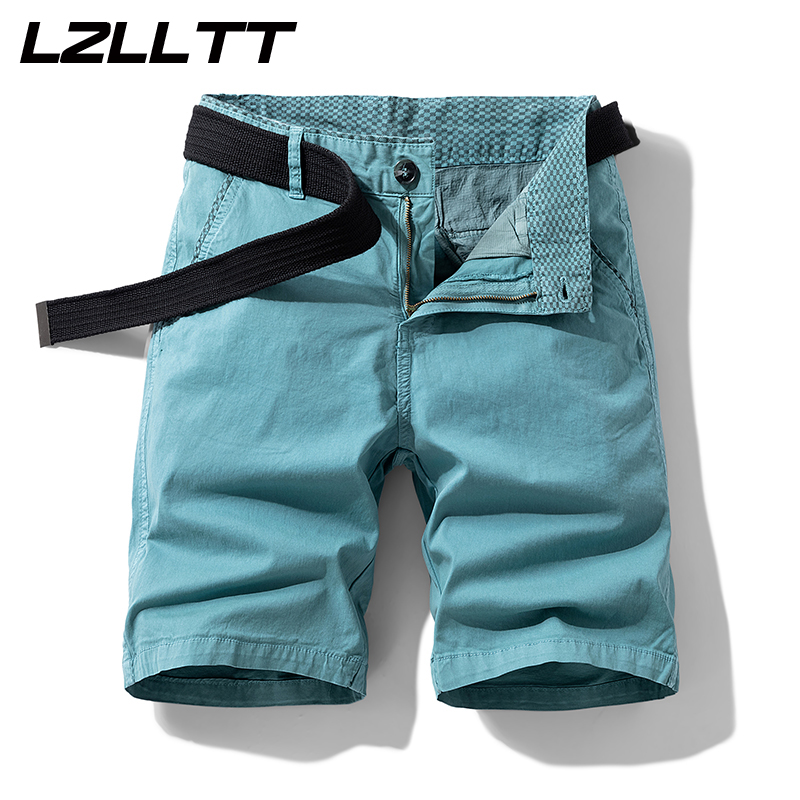 Mens Fashion Cargo Pants - Shorts de algodão masculino, Bermuda Beach