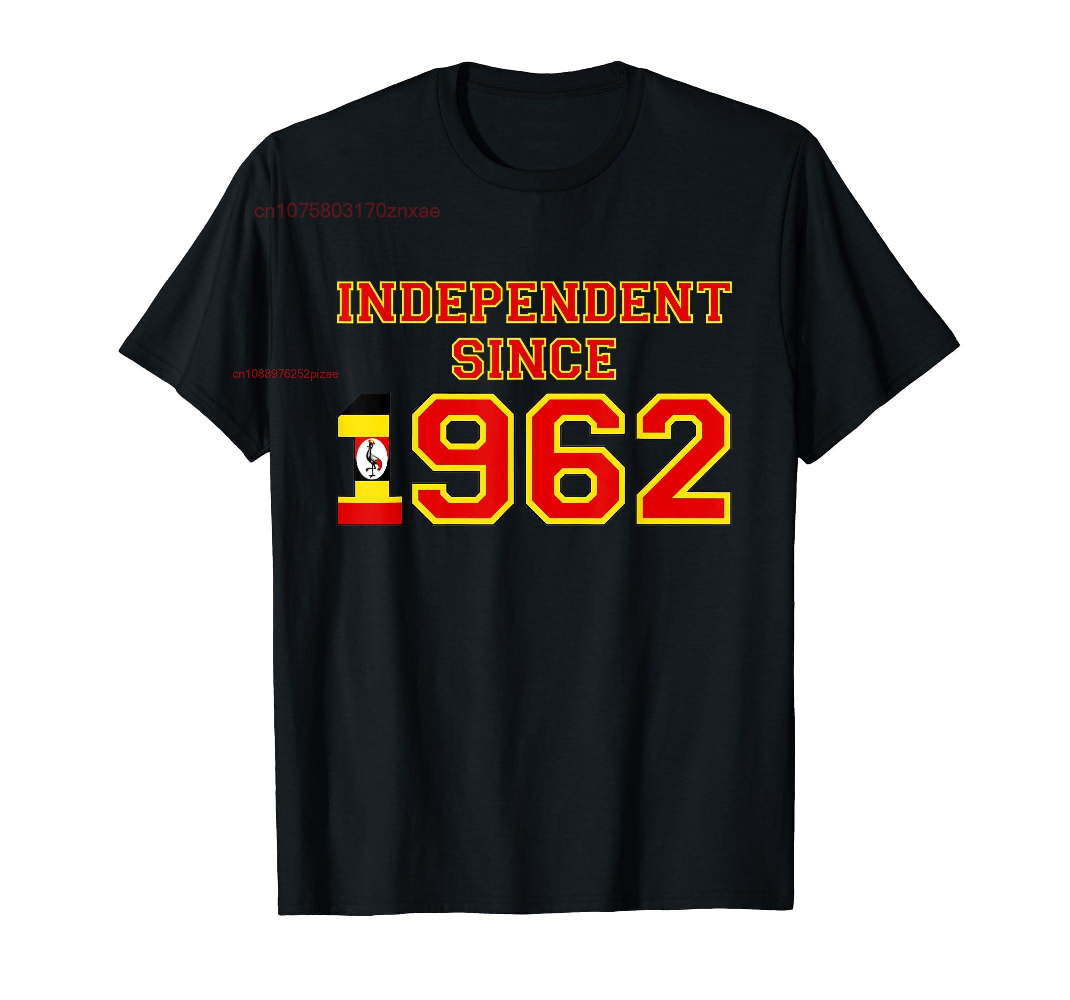 Men Fashion Uganda - Camiseta 100% algodão Uganda Independent Since