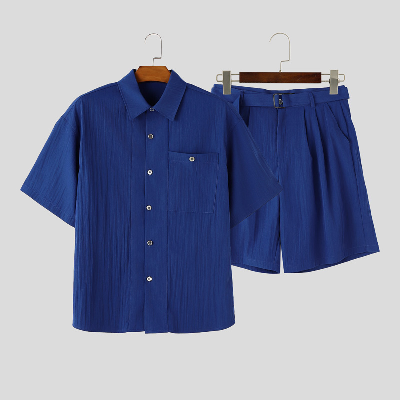 Track Suit Men - Conjunto Masculino INCERUN: Camisa de Manga