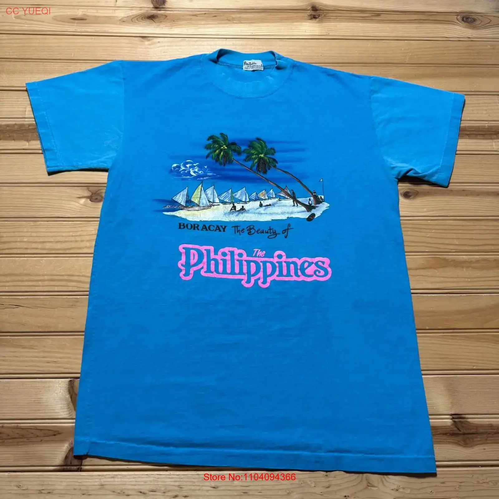 Men'S Fashion Philippines - Camiseta vintage dos anos 80, Boracay,
