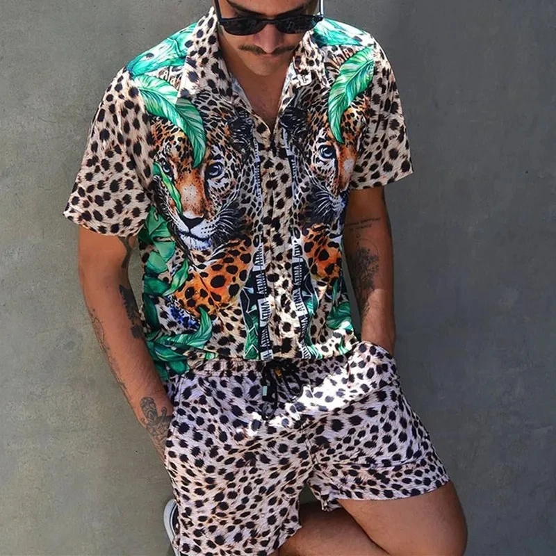 Men'S Fashion And Style - Conjunto de Verão Masculino com Estampa