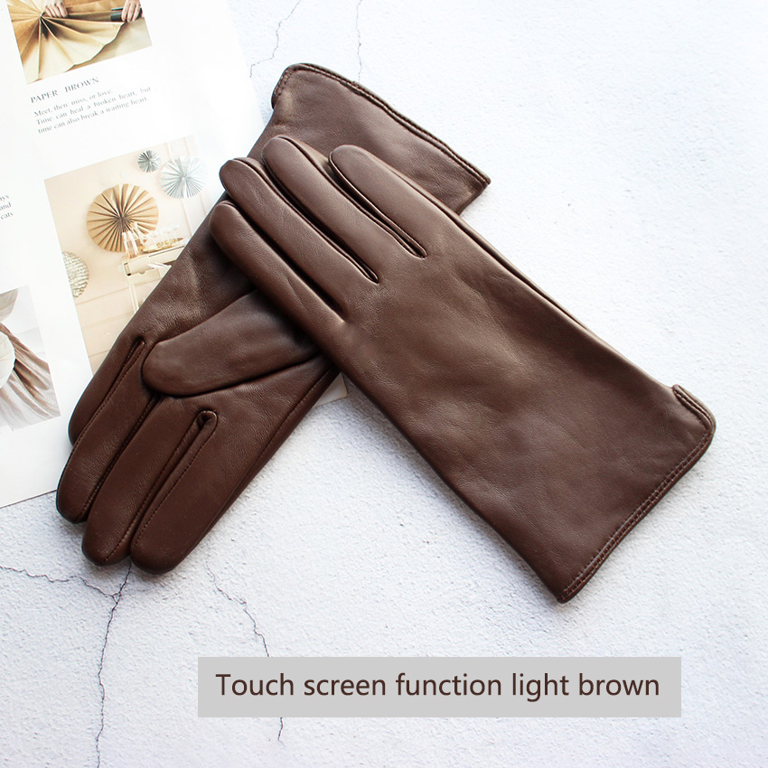 Driving Gloves Leather - Luvas Femininas de Couro de Ovelha