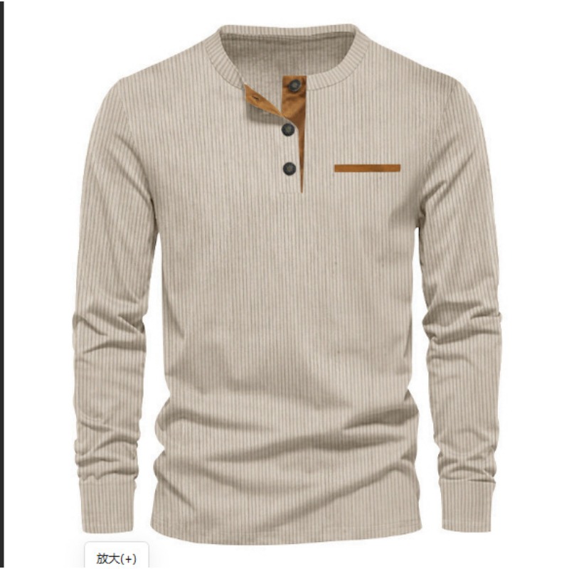 Men'S Fashion 2025 - Camiseta masculina de veludo cotelê com