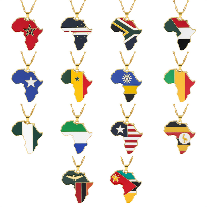 Men Fashion Uganda - Colar de Metal com Pingente Criativo