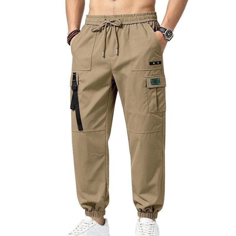 Novas Calças Esportivas Mascul - Mens Fashion Cargo Pants avaliação e preço