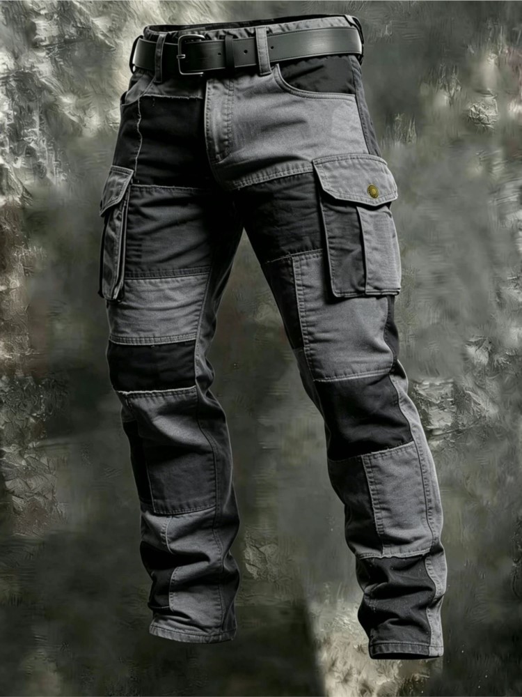 Calças Cargo Masculinas de Alg - Mens Fashion Cargo Pants avaliação e preço