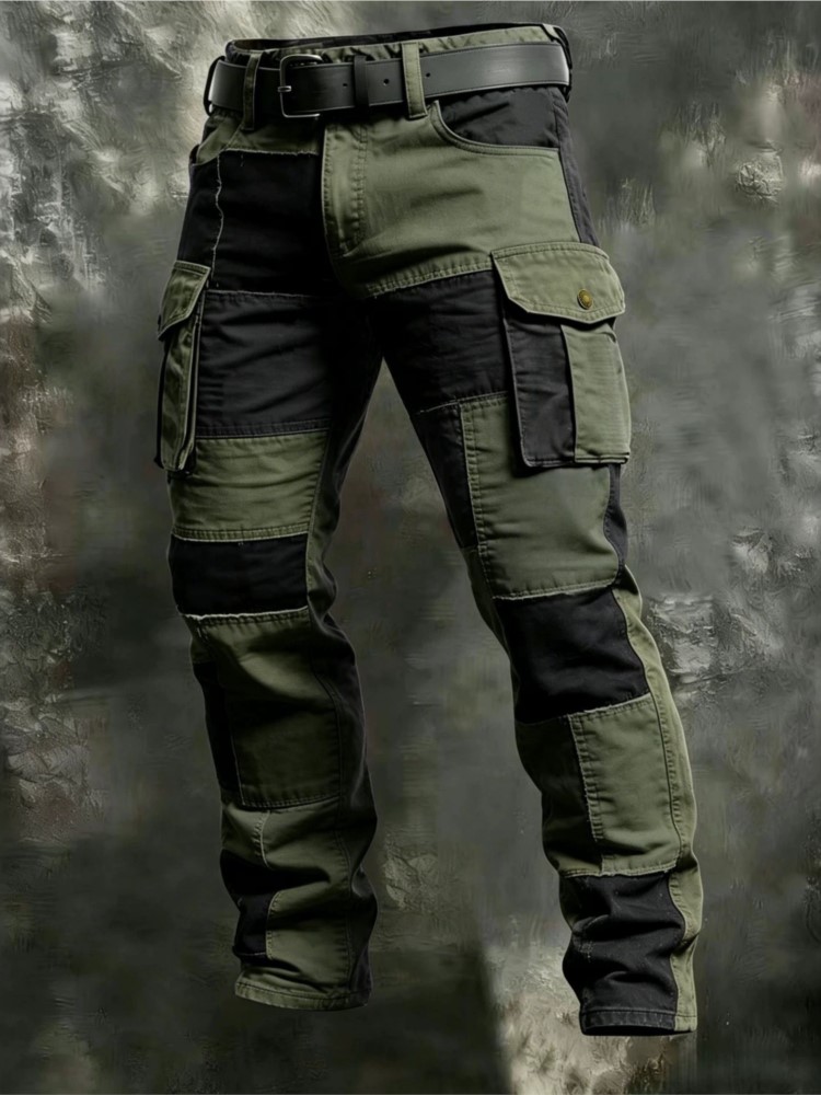 Calças Cargo Masculinas de Alg - Mens Fashion Cargo Pants avaliação e preço