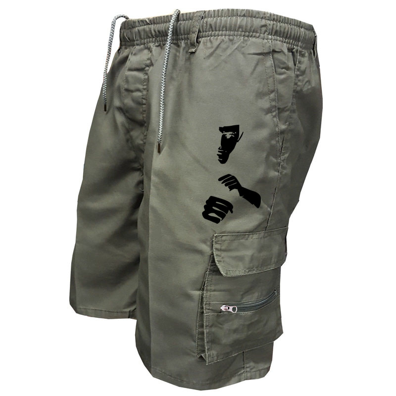 Moda impressão workwear shorts - Mens Fashion Cargo Pants avaliação e preço