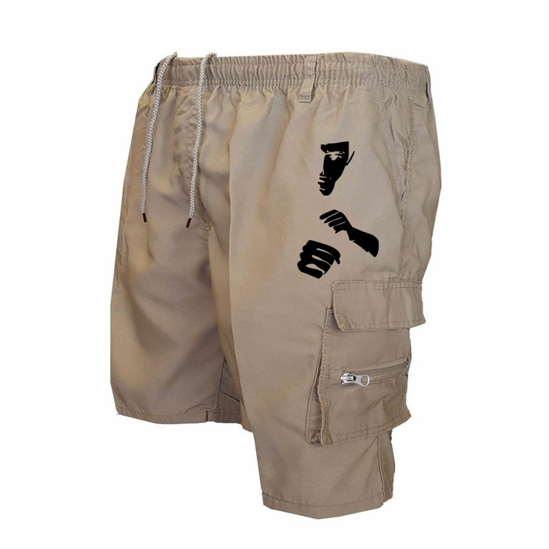 Moda impressão workwear shorts - Mens Fashion Cargo Pants avaliação e preço