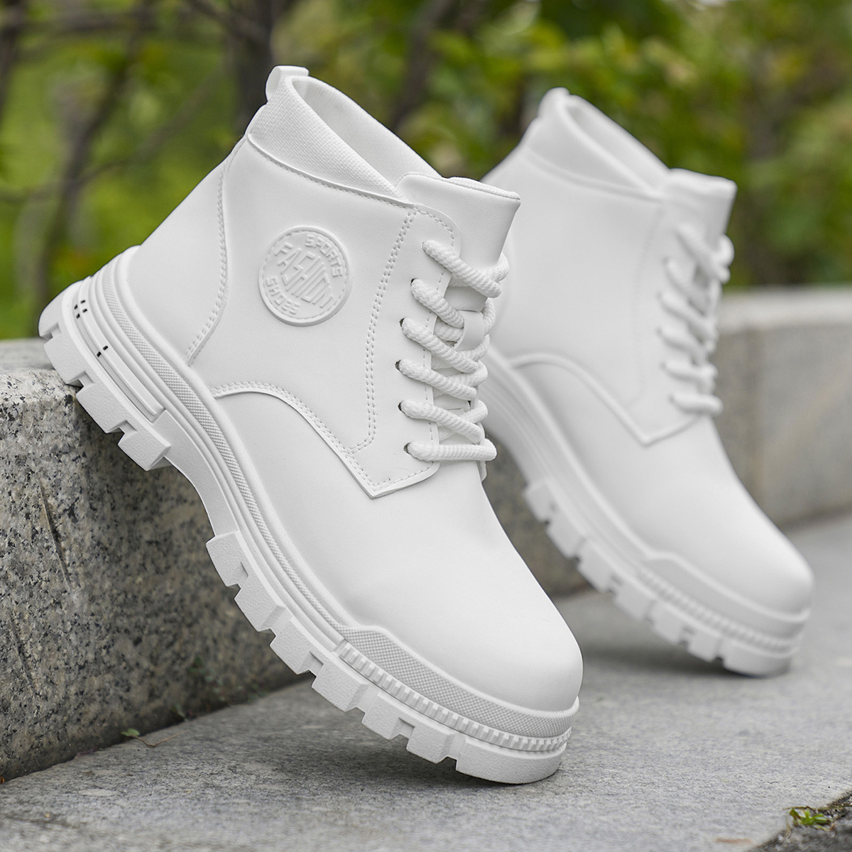 Botas de motocicleta brancas e - Men'S Fashion Footwear avaliação e preço