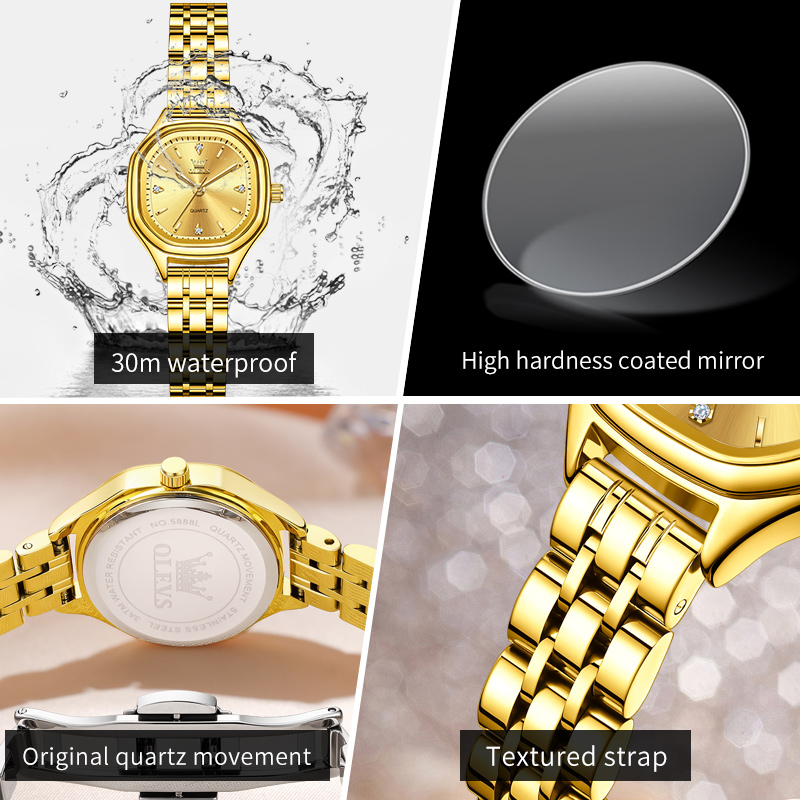 Olevs 5888 senhoras relógios o - Men Fashion Elegant avaliação e preço