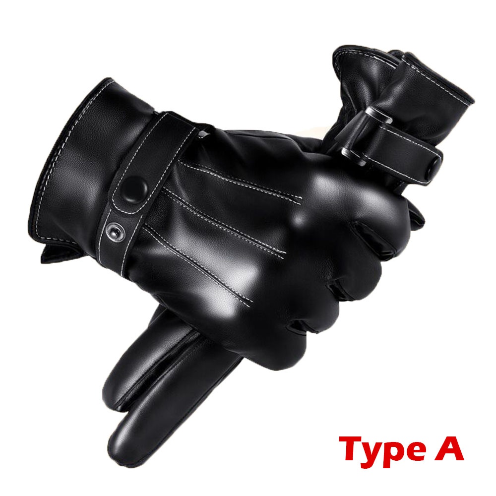 1 par luvas de inverno quente  - Driving Gloves Leather avaliação e preço