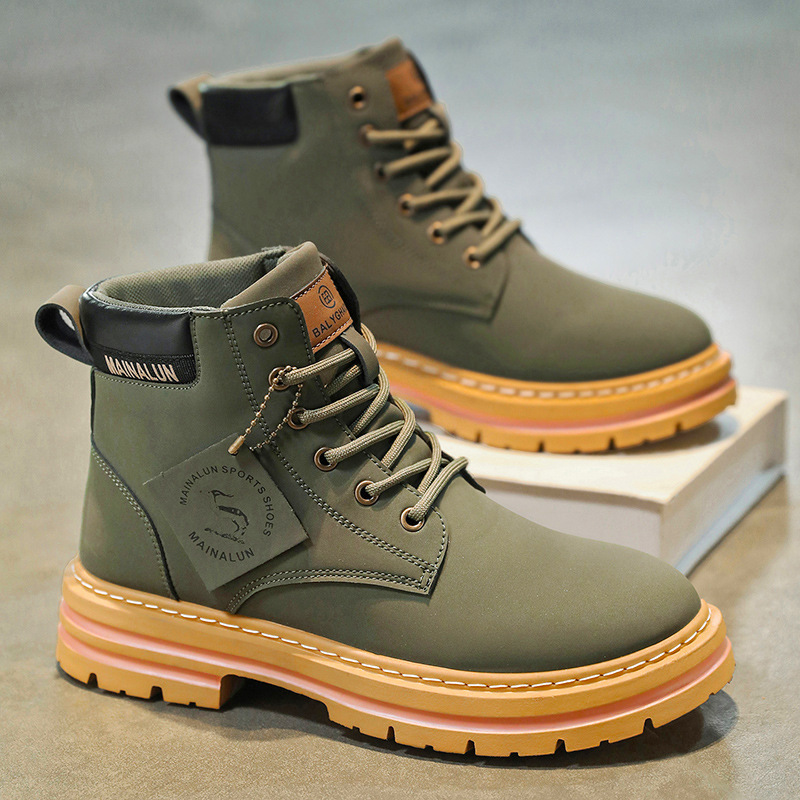 Clássico masculino botas de ca - Men'S Fashion Footwear avaliação e preço