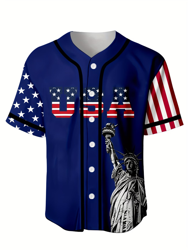 Camisa de Beisebol EUA 250, Ca - Mens Fashion Baseball Jersey avaliação e preço