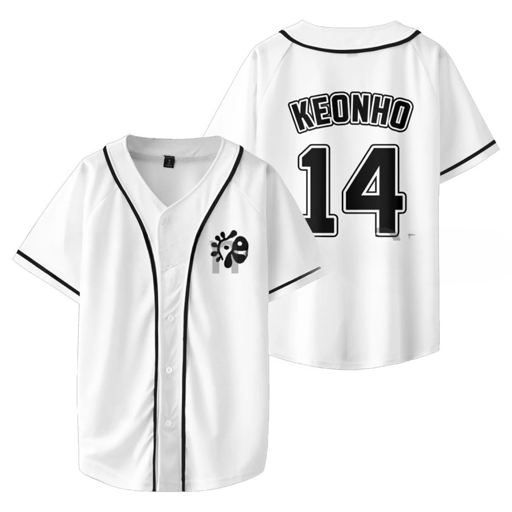 Camiseta de Manga Curta Kpop C - Mens Fashion Baseball Jersey avaliação e preço