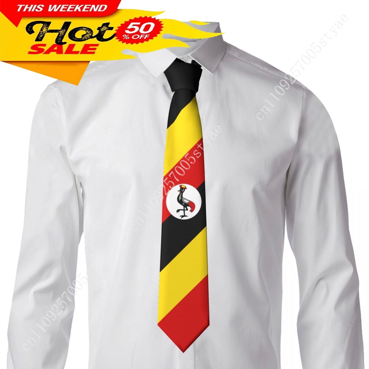 Gravata com Emblema da Bandeir - Men Fashion Uganda avaliação e preço