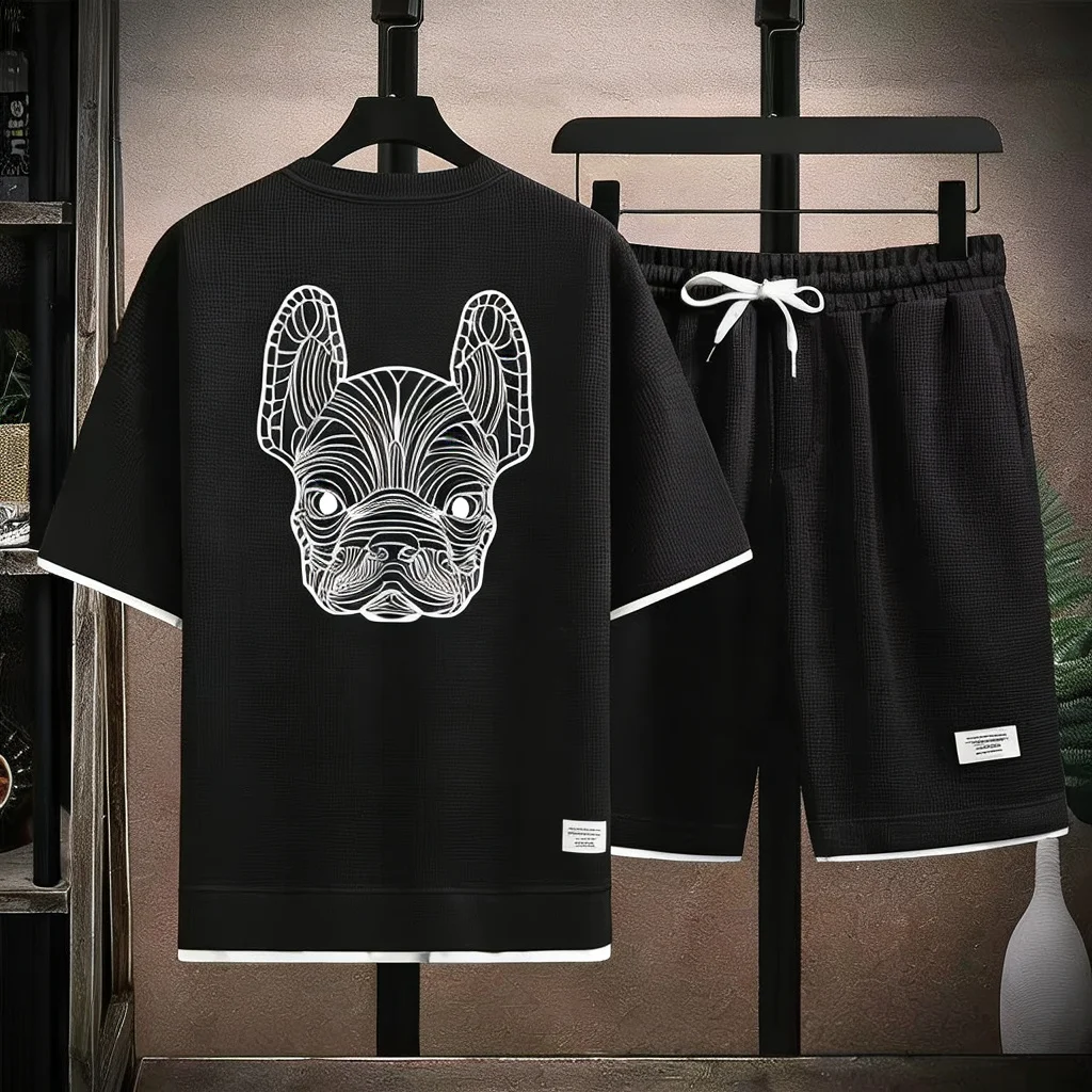 Conjunto de camiseta e shorts  - Men'S Fashion 2025 avaliação e preço