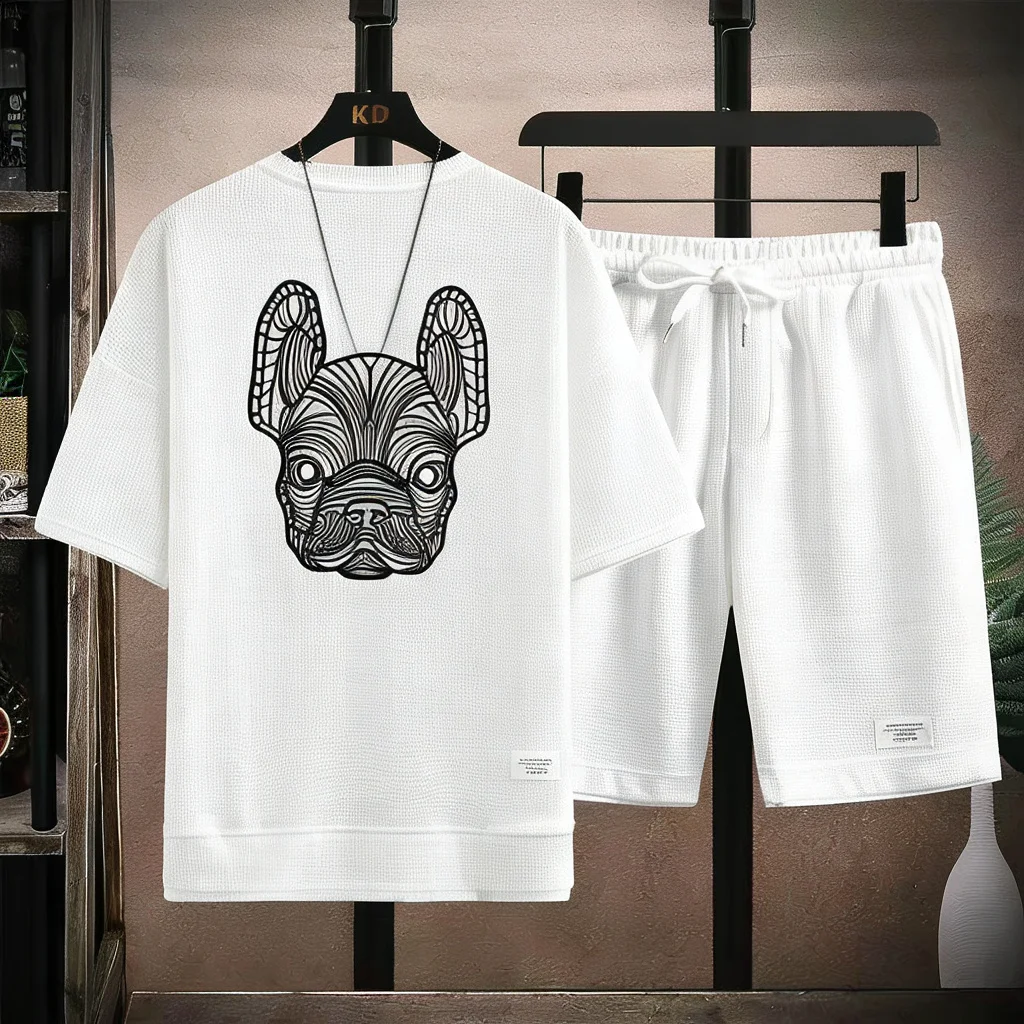 Conjunto de camiseta e shorts  - Men'S Fashion 2025 avaliação e preço