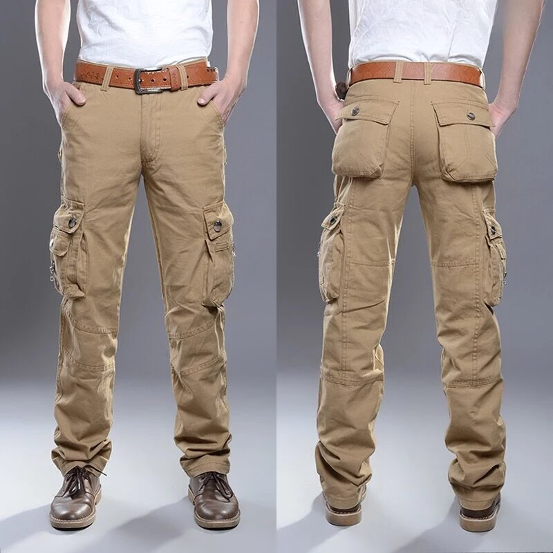 Caminhadas calças de carga par - Mens Fashion Cargo Pants avaliação e preço