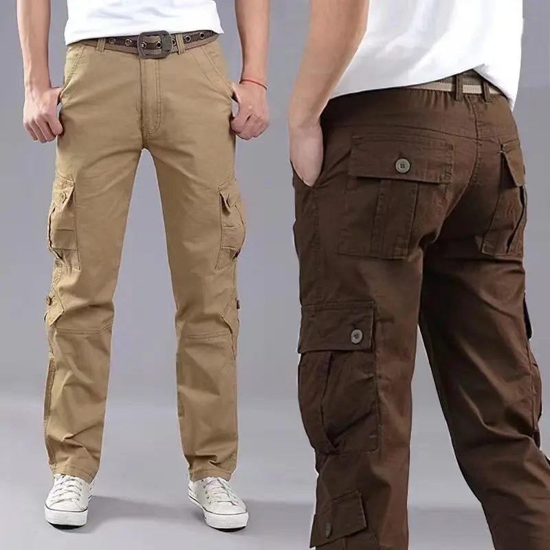 Caminhadas calças de carga par - Mens Fashion Cargo Pants avaliação e preço