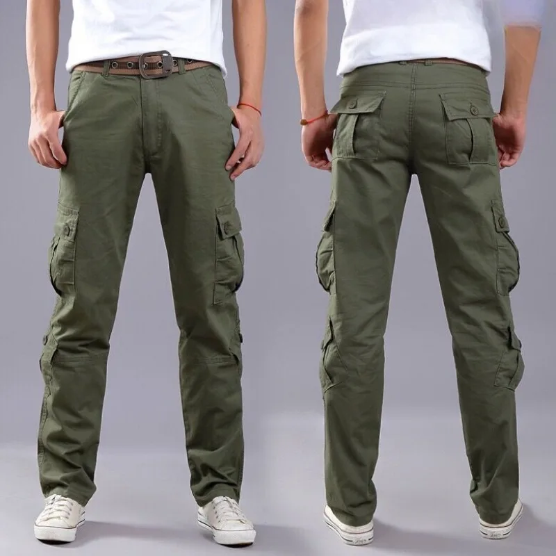 Caminhadas calças de carga par - Mens Fashion Cargo Pants avaliação e preço