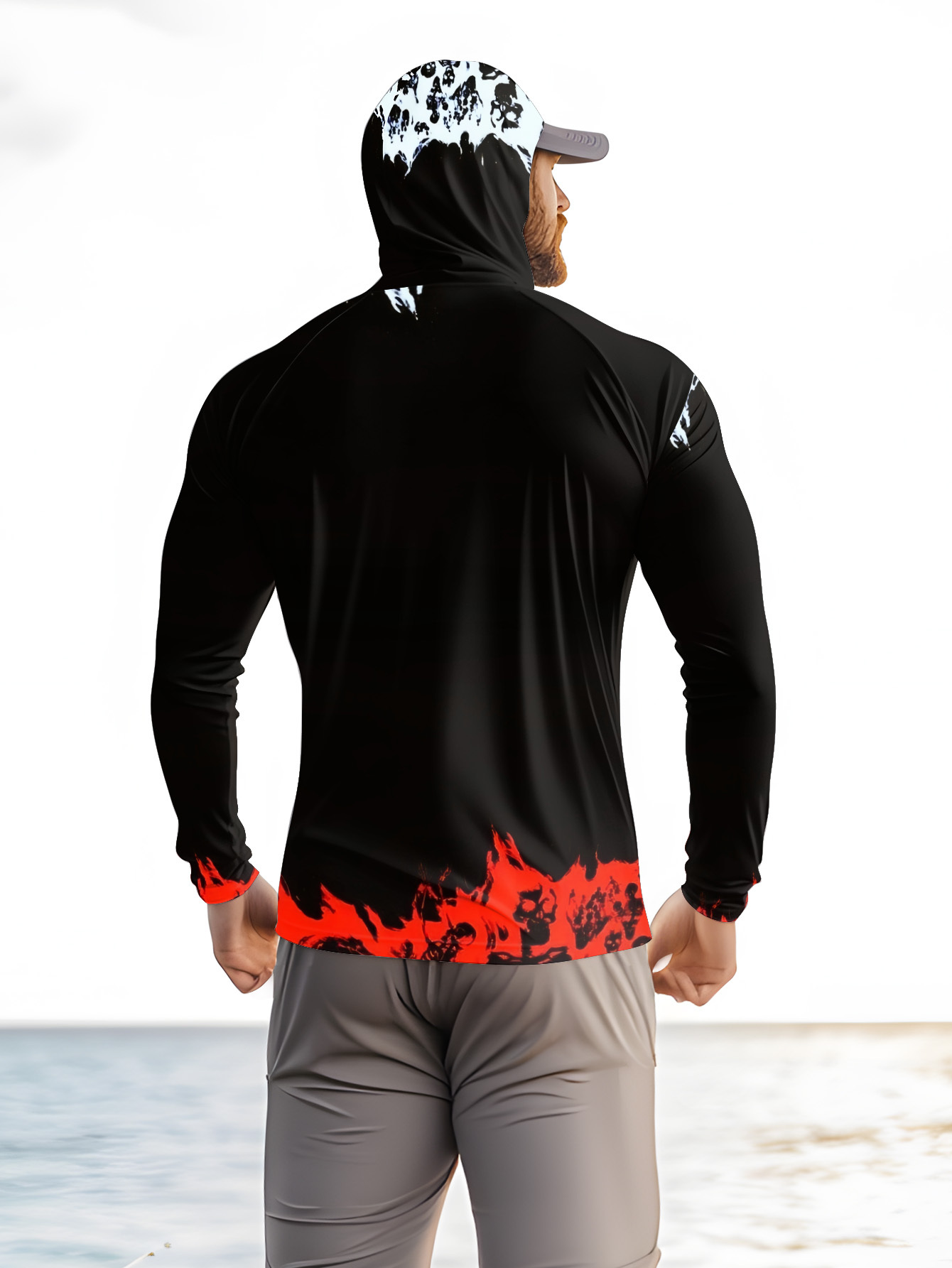 Camisa de pesca masculina com  - Men'S Fashion 2025 avaliação e preço