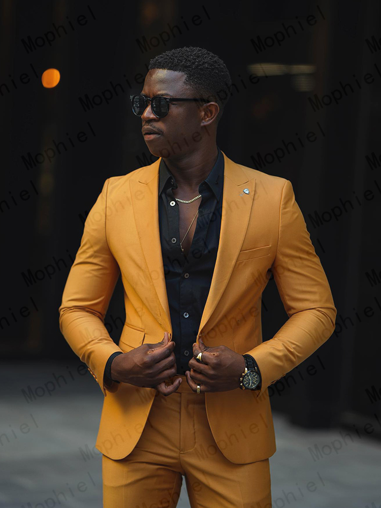 Ternos Masculinos Amarelo Most - Slim Fit Blazer Men avaliação e preço