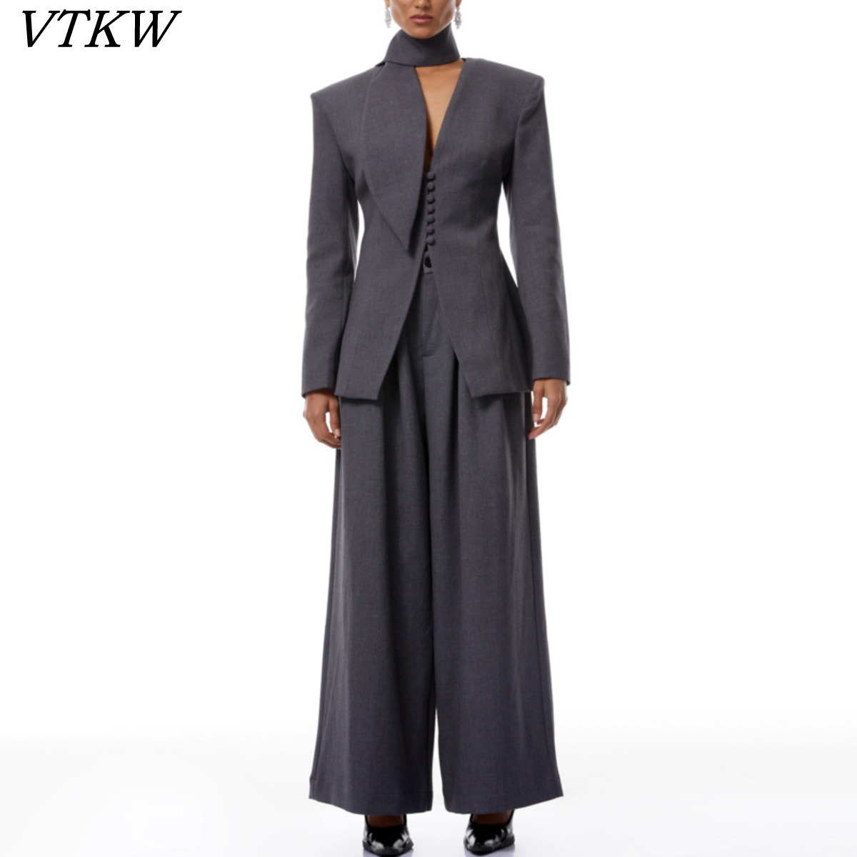 VTKW 2026 Novo Conjunto Femini - Slim Fit Blazer Men avaliação e preço