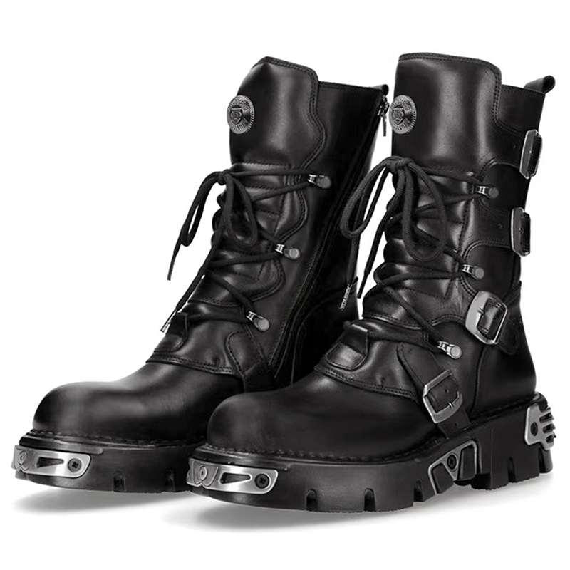 Homens de luxo moda punk gótic - Men'S Fashion Footwear avaliação e preço