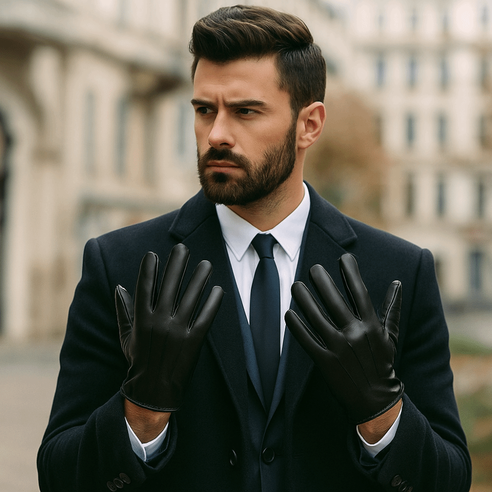 Luvas de Couro PU Pretas Antid - Driving Gloves Leather avaliação e preço