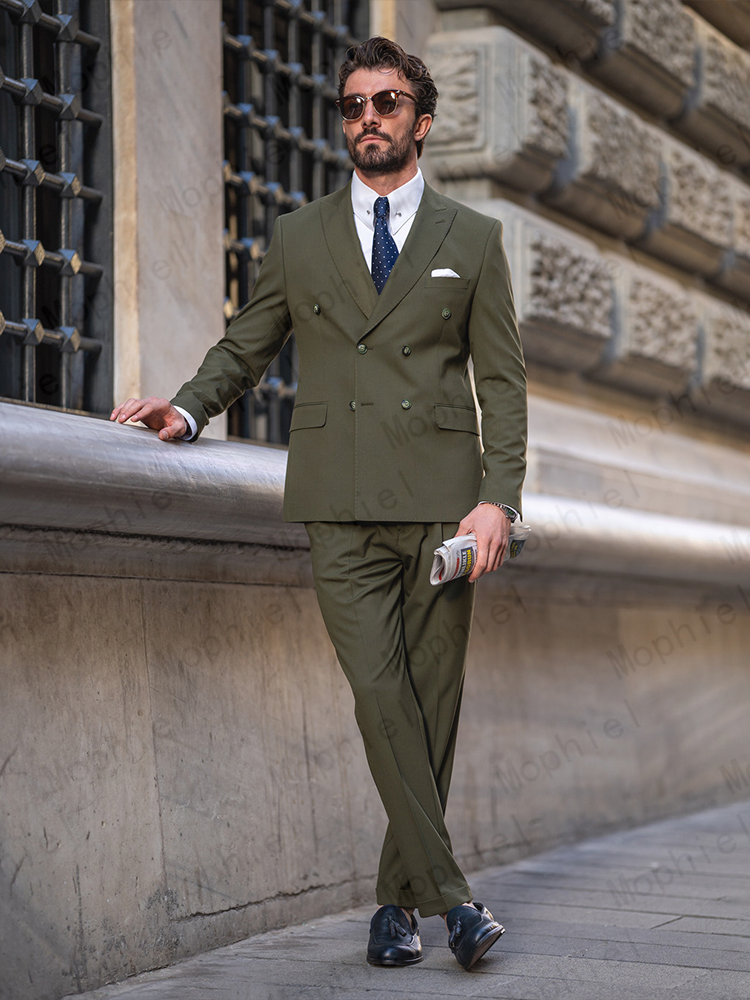 Terno Masculino Verde Oliva co - Slim Fit Blazer Men avaliação e preço