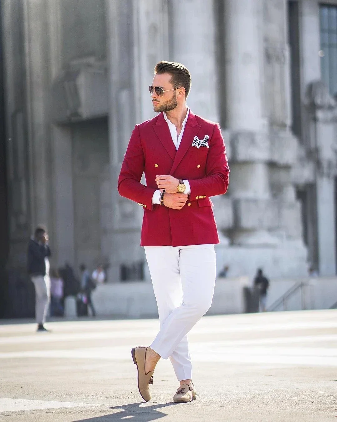 Conjunto de Terno Masculino Ca - Slim Fit Blazer Men avaliação e preço