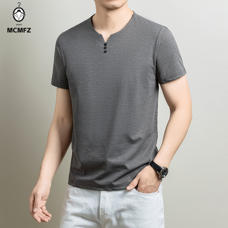 Camiseta Henley Básica Masculi - Men'S Fashion 2025 avaliação e preço