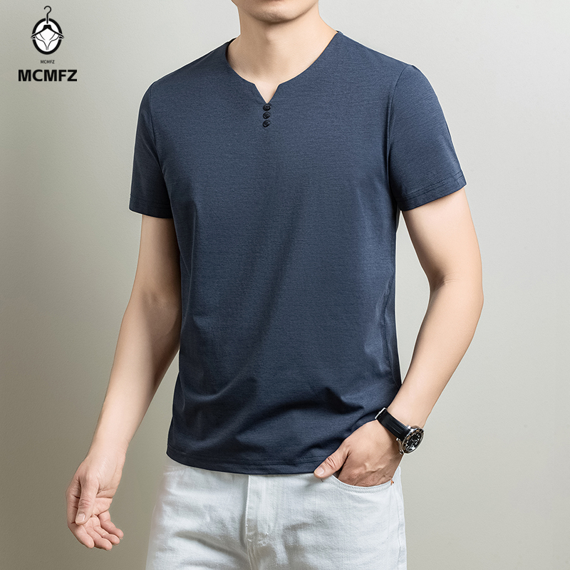 Camiseta Henley Básica Masculi - Men'S Fashion 2025 avaliação e preço