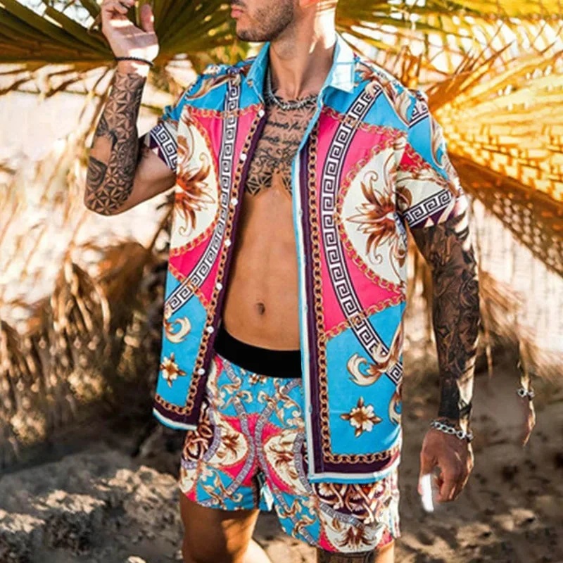 Conjunto de Verão Masculino co - Men'S Fashion And Style avaliação e preço